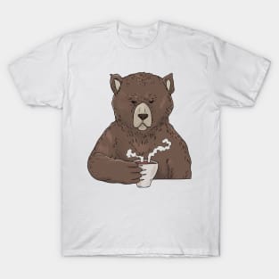 Grumpy Bear with Coffee Morning Grouch T-Shirt